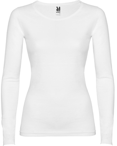 Camiseta manga larga mujer color BLANCO PERLA