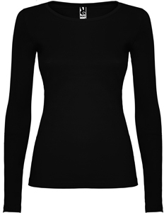 Camiseta manga larga mujer color NEGRO