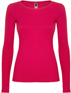 Camiseta manga larga mujer color ROSETON