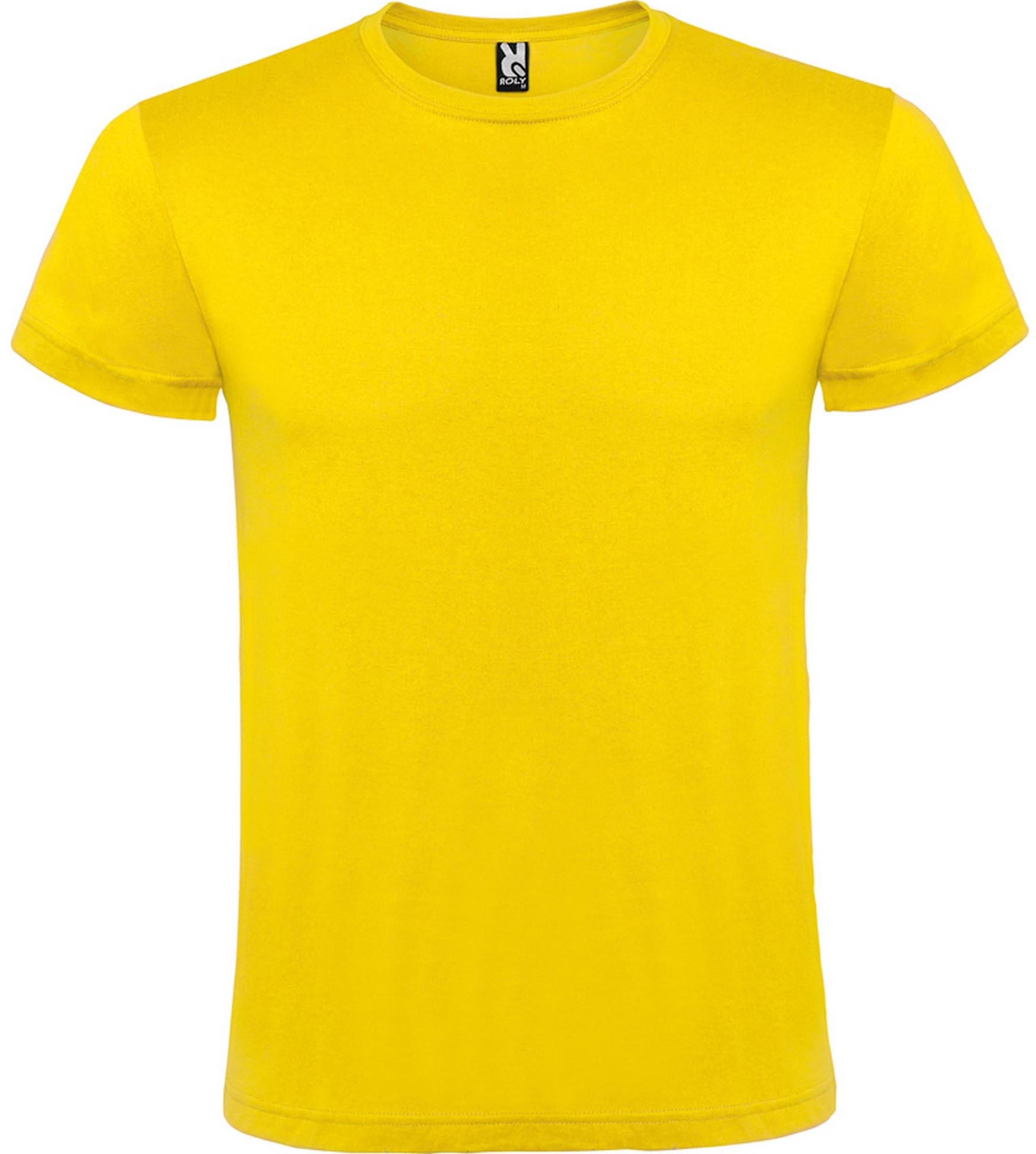 Camiseta manga corta unisex color AMARILLO