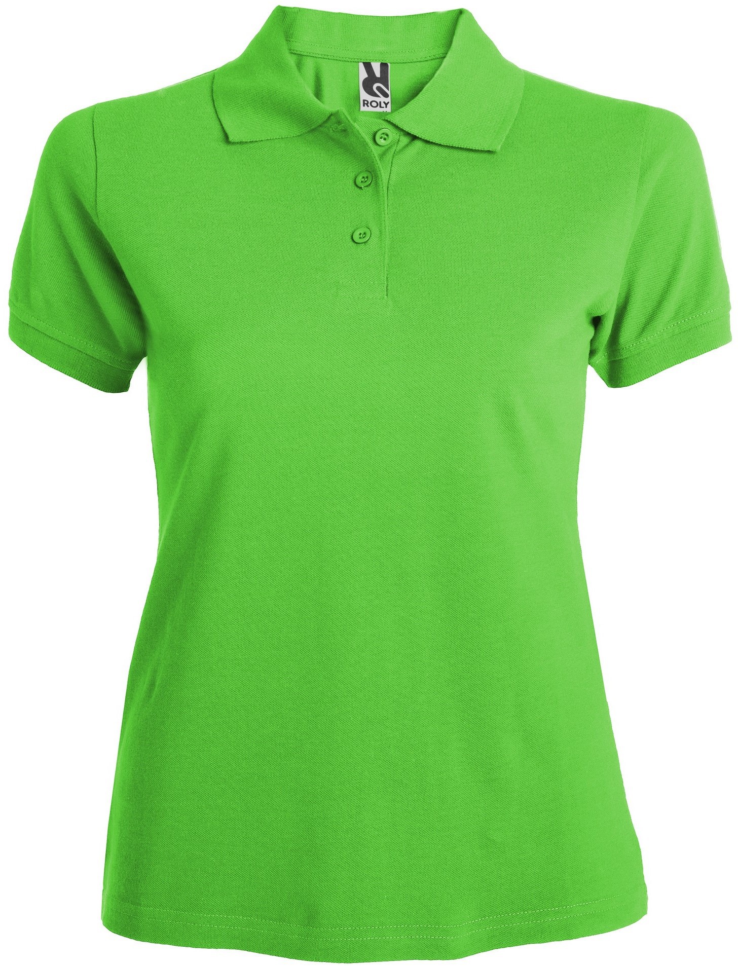 Polo manga corta mujer color VERDE HIERBA