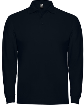 Polo manga larga hombre color AZUL MARINO