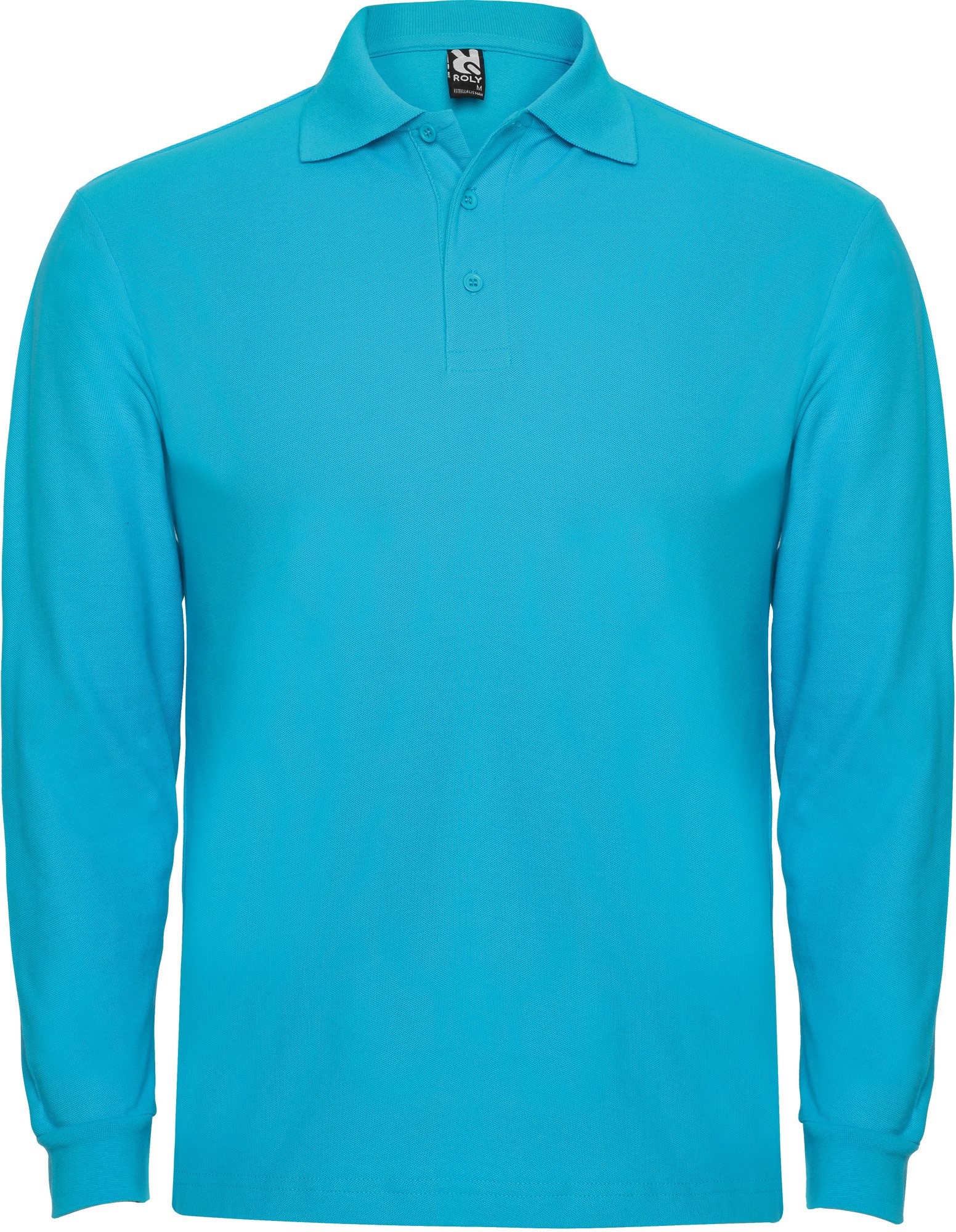 Polo manga larga mujer color TURQUESA