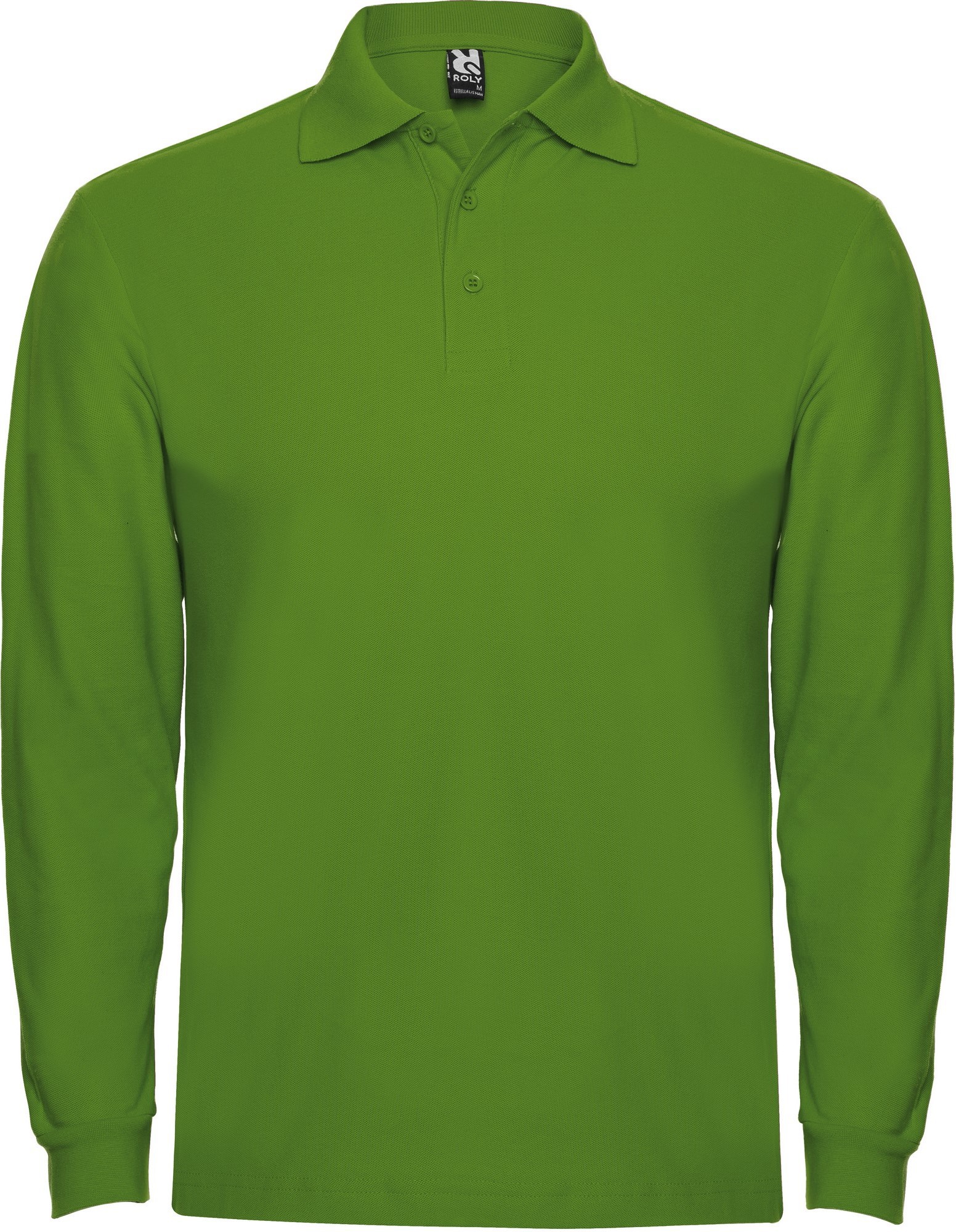 Polo manga larga mujer color VERDE GRASS
