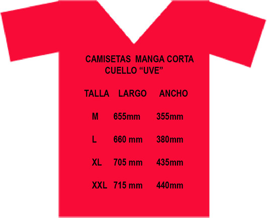 tallas de camisetas de chica de manga corta con cuello en V para personalizar