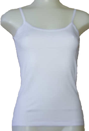 Blanco Camiseta de tirantes