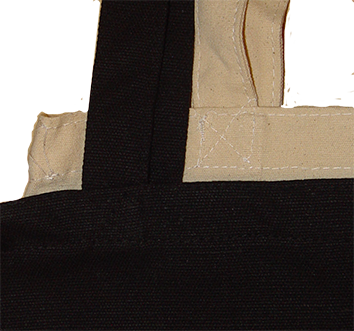 Detalle de un Bolso de tela para personalizar