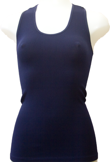 Camisetas azul oscuro sin mangas