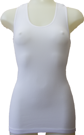 Camisetas sin mangas blancas