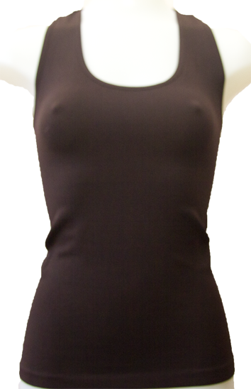 Camisetas marron sin mangas